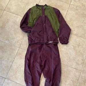 Vintage 1980s Nike purple green S tracksuit Halloween party